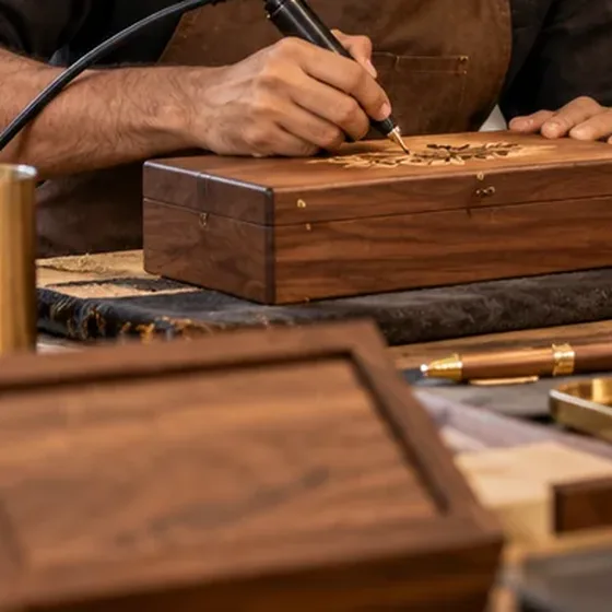 Engraved Sheesham Keepsake Box